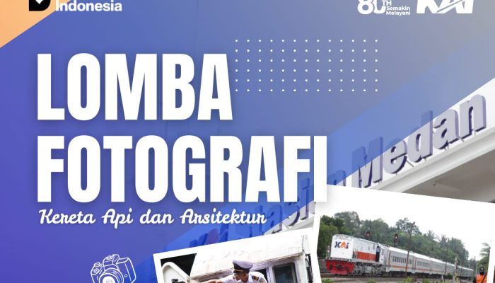 HUT ke-80, KAI Sumut Gelar Lomba Fotografi Kereta Api dan Arsitektur