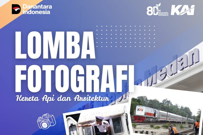 KAI Sumut gelar lomba fotografi dalam rangka memperingati HUT ke-80 Kereta Api Indonesia.