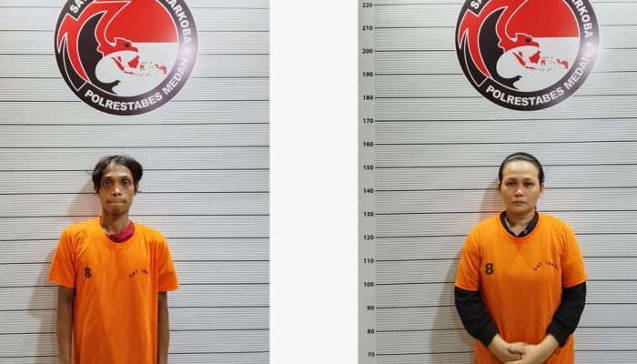 Polrestabes Medan Tangkap Sepasang Pengedar Ekstasi di Medan Maimun, 10 Butir Diamankan
