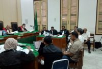Tiga saksi dihadirkan memberikan keterangan, dalam kasus dugaan korupsi proyake jalan di Paluta, Rabu (24/9/2025). 
Foto: Topikseru.com/Agutian