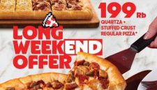 Pizza Hut di bulan September 2025 tidak hanya memberikan promo khusus Hari Pelanggan Nasional saja. Pizza Hut bersama PHD (Pizza Hut Delivery) juga siapkan harga spesial yang berlaku selama libur akhir pekan ini.
