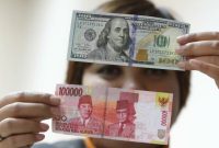 rupiah spot melemah 0,20% beraada di level Rp 16.448 per dolar Amerika Serikat (AS) dari sehari sebelumnya yang ada di Rp 16.416 per dolar AS di pasar spot.