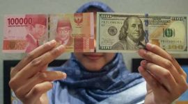 rupiah spot melemah tipis 0,02% dibanding penutupan hari sebelumnya yang berada di level Rp 16.425 per dolar AS.