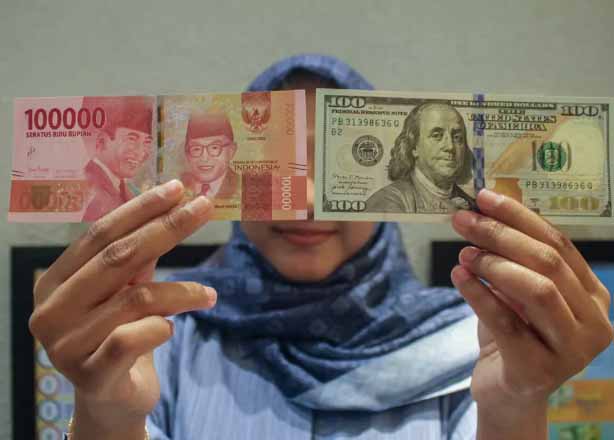 rupiah spot melemah tipis 0,02% dibanding penutupan hari sebelumnya yang berada di level Rp 16.425 per dolar AS.