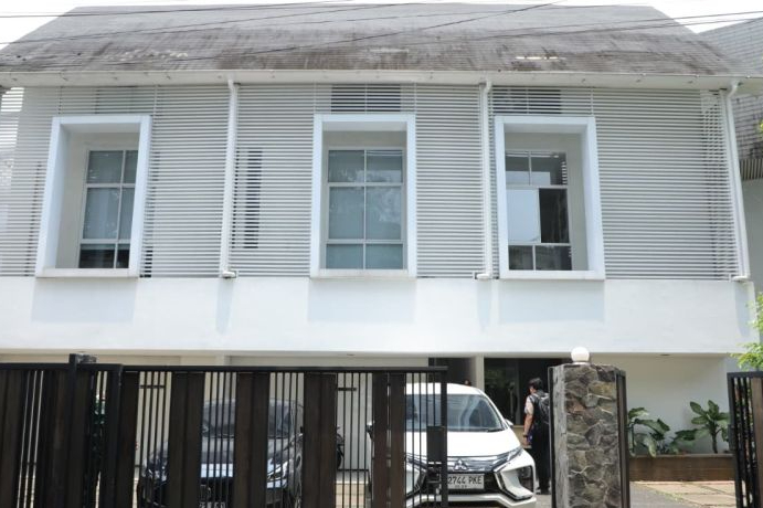 Rumah milik Riza Chalid yang disita Kejaksaan Agung di Jalan Hang Lekir XI Blok H/2, Kelurahan Gunung, Kecamatan Kebayoran Baru, Kota Jakarta Selatan. Foto: Humas Kejagung RI