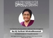 Wapres Gibran Sampaikan Duka Cita atas Wafatnya Karlinah Djaja Atmadja, Istri Wapres Ke-4 Umar Wirahadikusumah
