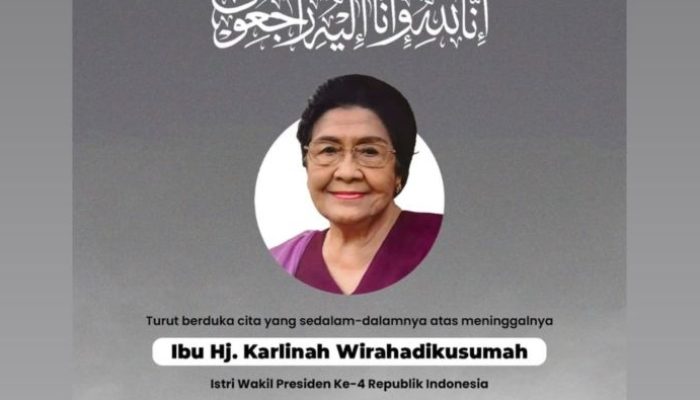 Wapres Gibran Sampaikan Duka Cita atas Wafatnya Karlinah Djaja Atmadja, Istri Wapres Ke-4 Umar Wirahadikusumah