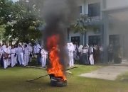 Viral Aksi Siswa SMKN 3 Sibolga Bakar Ban, Tuntut Perbaikan Fasilitas Sekolah