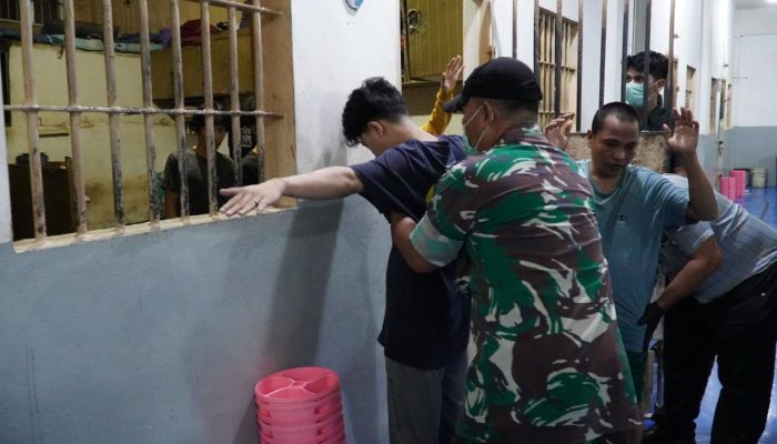 Rutan Kelas I Medan Gelar Razia Gabungan TNI-Polri, Sejumlah Barang Terlarang Disita