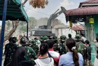 Penggusuran di Jalan Putri Hijau, Kecamatan Medan Barat, Kota Medan, Sumatera Utara. Dok. LBH Medan.