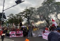 Aksi demonstrasi pada 1 September 2025 di kota Medan. Dok: KontraS Sumut