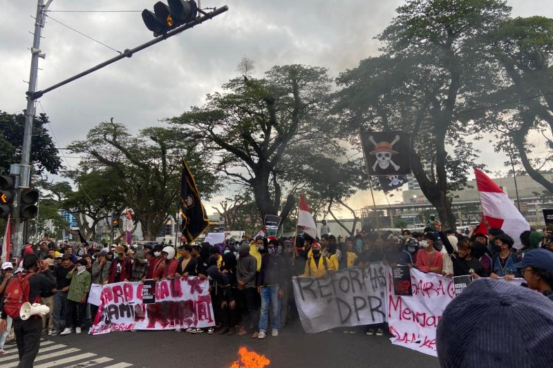 Aksi demonstrasi pada 1 September 2025 di kota Medan. Dok: KontraS Sumut