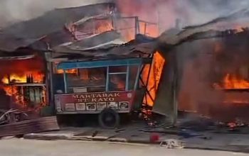 Kebakaran di Jalan Marindal