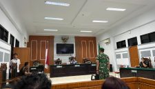 Sertu Riza Pahlivi divonis 10 bulan pada sidang putusan di Pengadilan Militer 1-02 Medan, Sumatera Utara, pada hari Senin (20/10/2025). Foto: Dok. LBH Medan
