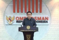 Pimpinan Ombudsman Dr. Hery Susanto, S.Pi., M.Si menyampaikan sambutan pada kegiatan FGD. Foto: Dok.Ombudsman RI
