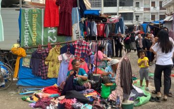 pedagang pakaian bekas Medan