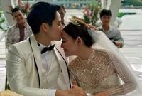 Foto-foto Amanda Manopo dan Kenny Austin berbalut busana pengantin beredar dan heboh di media sosial. Foto: Instagram/cinta.yasmin_