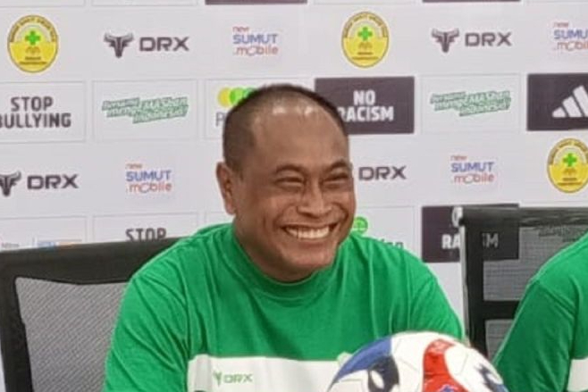 Pelatih PSMS Medan Kas Hartadi.