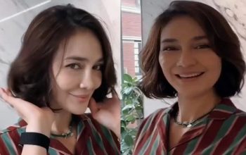Luna Maya awet muda di usia 40-an tampil dengan rambut pendek modern dan kulit sehat bercahaya.