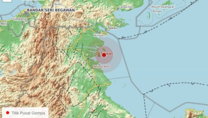 Gempa Magnitudo 4,8 Guncang Tarakan, Warga Berhamburan Keluar Rumah