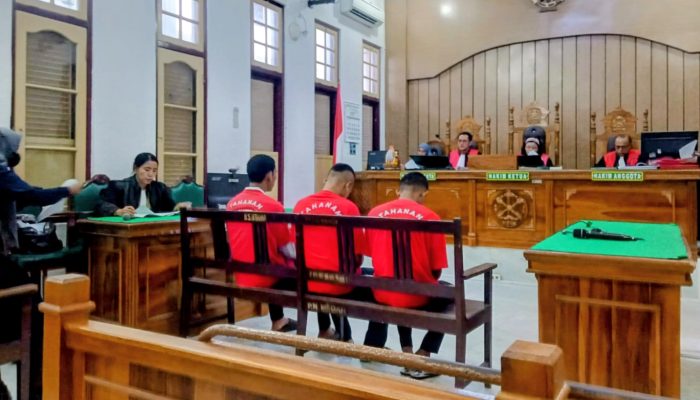 Tiga Pelaku Begal Wanita di Medan Dituntut 55 Bulan Penjara