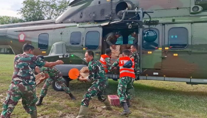 TNI AU Pastikan Bantuan Udara ke Korban Bencana Sibolga Aman