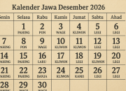Penanggalan Jawa 1 Desember 2025: Weton Senin Pahing dan Makna Neptu 13 Lengkap