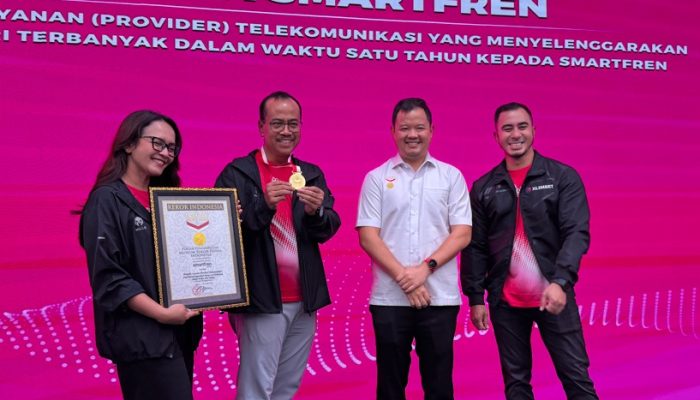 SMARTFREN Catat Rekor Nasional Sebagai Penyedia Layanan Telekomunikasi Penyelenggara Ajang Lari Terbanyak Dalam Satu Tahun