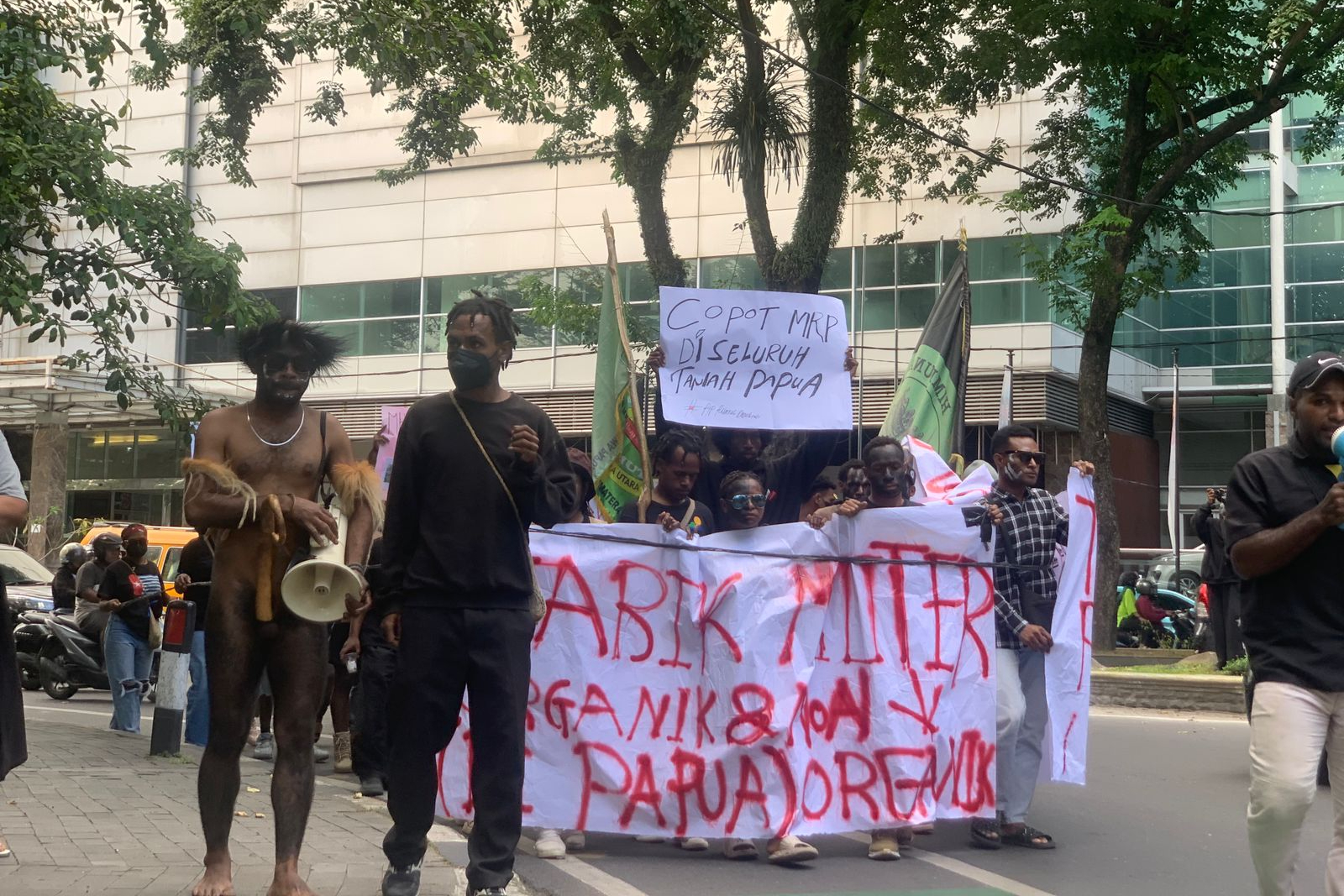 Aksi mahasiswa Papua Medan