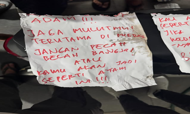 Teror yang di terimaDJ Donny