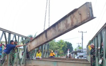 TNI dan Pemda Bangun Jembatan Super Compact di Deli Serdang, Hubungkan Tiga Desa