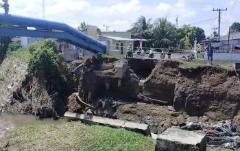 jembatan putus Deli Serdang