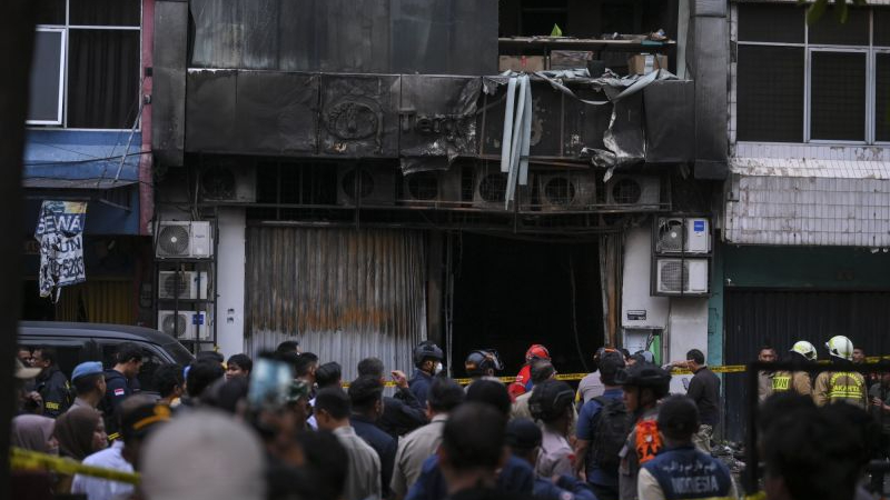 kebakaran ruko terra drone