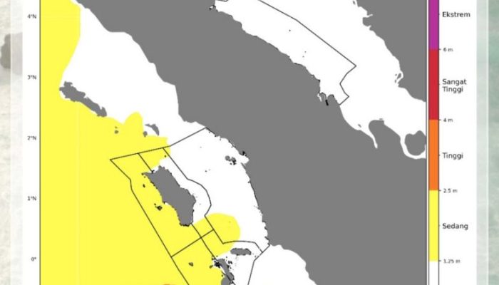 BMKG Peringatkan Gelombang 4 Meter di Sumut 10–12 Desember 2025, Nelayan Diminta Waspada