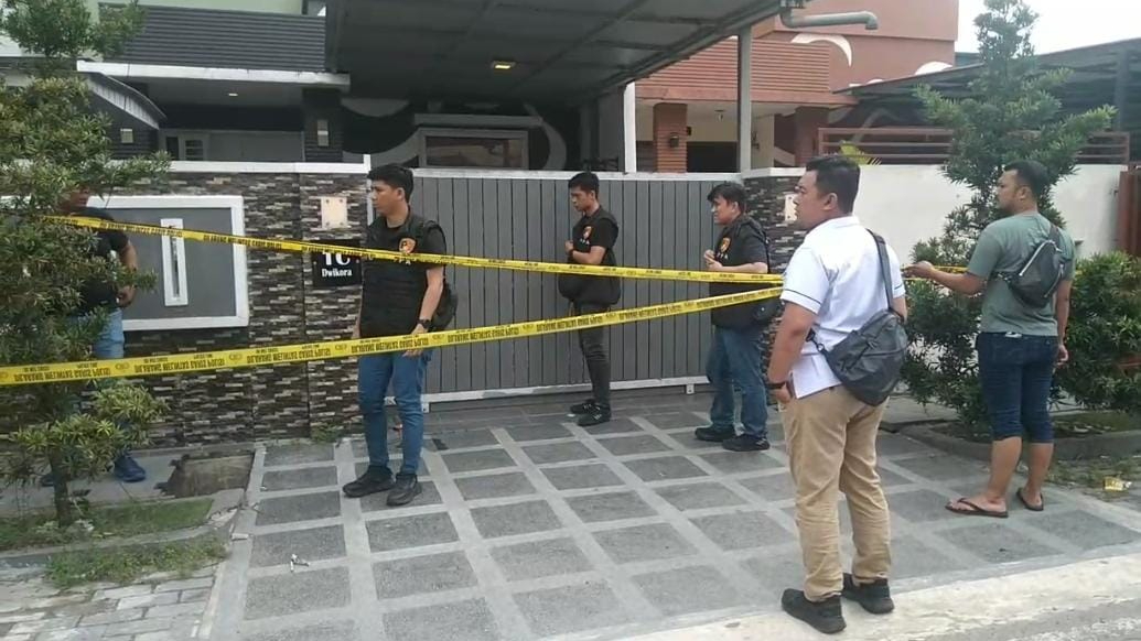 prarekontruksi pembunuhan Medan Sunggal