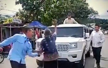 Pria hadang mobil Presiden Prabowo