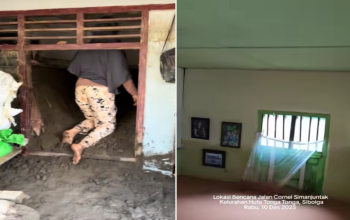 Rumah Terkubur Lumpur Pascabanjir, Warga Hanya Bisa Masuk dengan Cara Merunduk dan Merangkak