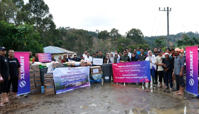 Karyawan XLSMART Salurkan Donasi ke Sumut, Sumbar hingga Pelosok Aceh
