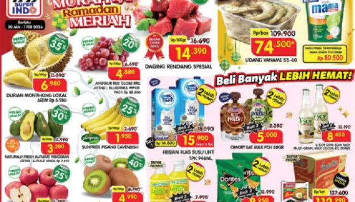 Promo Murah Meriah JSM Superindo 30 Januari-1 Februari 2026: Diskon 40% Jelang Ramadan