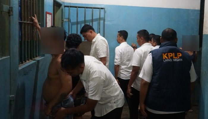 Lapas Kelas I Medan Gelar Razia Malam, Amankan Ponsel Ilegal dan Barang Terlarang