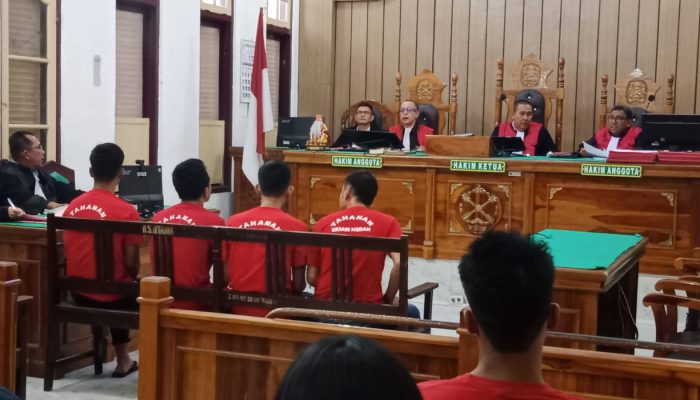 Curi Rumah Warga Berulang Kali di Medan Tuntungan, Empat Pria Divonis 5 Tahun Penjara