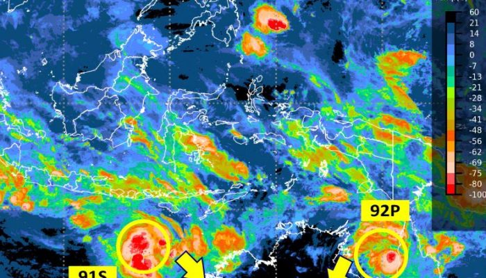 BMKG Ungkap Bibit Siklon Tropis 91S Berpotensi Jadi Siklon, Dampaknya Bisa Dirasakan NTB hingga Jatim