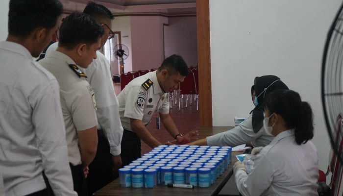 Lapas Kelas I Medan Tes Urine Petugas dan WBP, Hasilnya Negatif