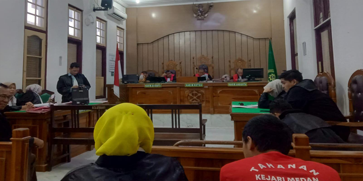 Nelayan divonis 8 tahun penjara dalam sidang pembacaan putusan kasus pembunuhan di PN Medan.