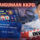 Ilustrasi penyalahgunaan KKPD berupa kartu kredit pemerintah daerah yang disalahgunakan untuk judi online, disertai simbol investigasi dan aparat pemeriksa.