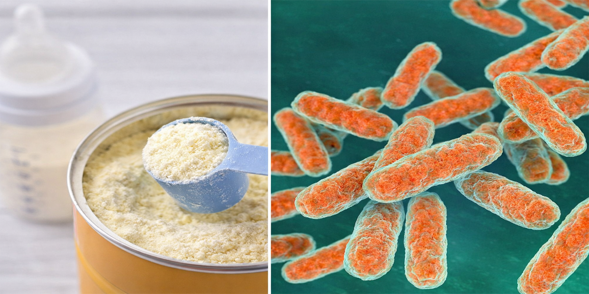 Ilustrasi bakteri Bacillus cereus penyebab kontaminasi pada produk pangan dan susu formula bayi berdasarkan hasil uji laboratorium.