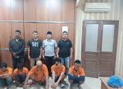 Polres Asahan menangkap lima terduga pelaku narkoba di Kisaran Timur termasuk ASN dan pecatan TNI.