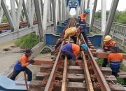 Bantalan sintetis KAI Sumut