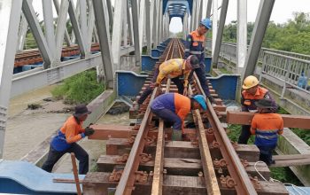 KAI Sumut Pasang 2.293 Bantalan Sintetis Jelang Angkutan Lebaran 2026