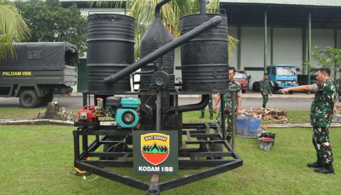 Kodam I/Bukit Barisan Kembangkan Mesin Insinerator untuk Tekan Volume Sampah
